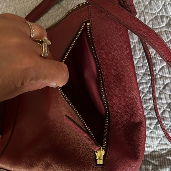 Dark red real fossil purse - Picture 2 of 5